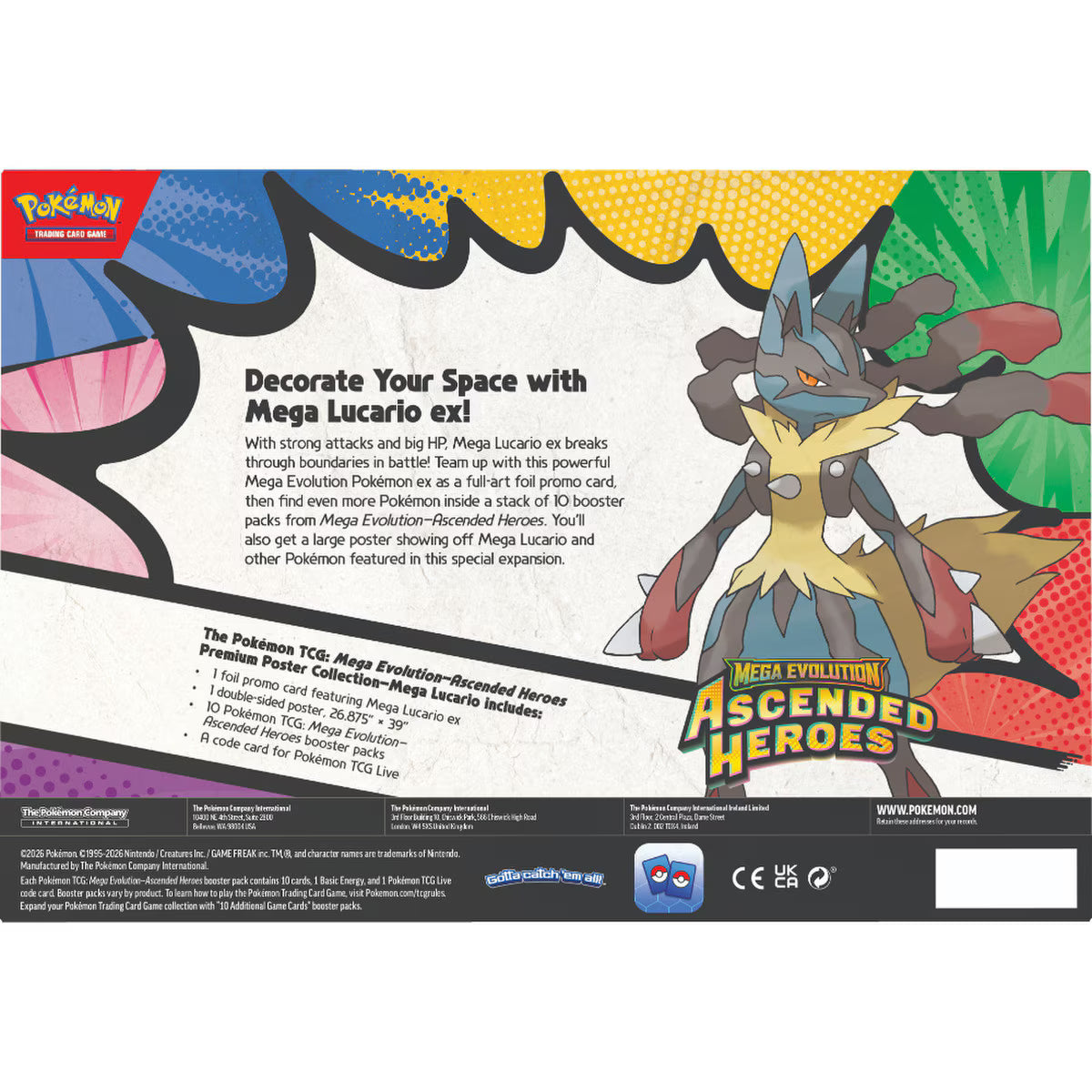 Pokémon: Mega Evolution–Ascended Heroes Premium Poster-MEGA LUCARIO