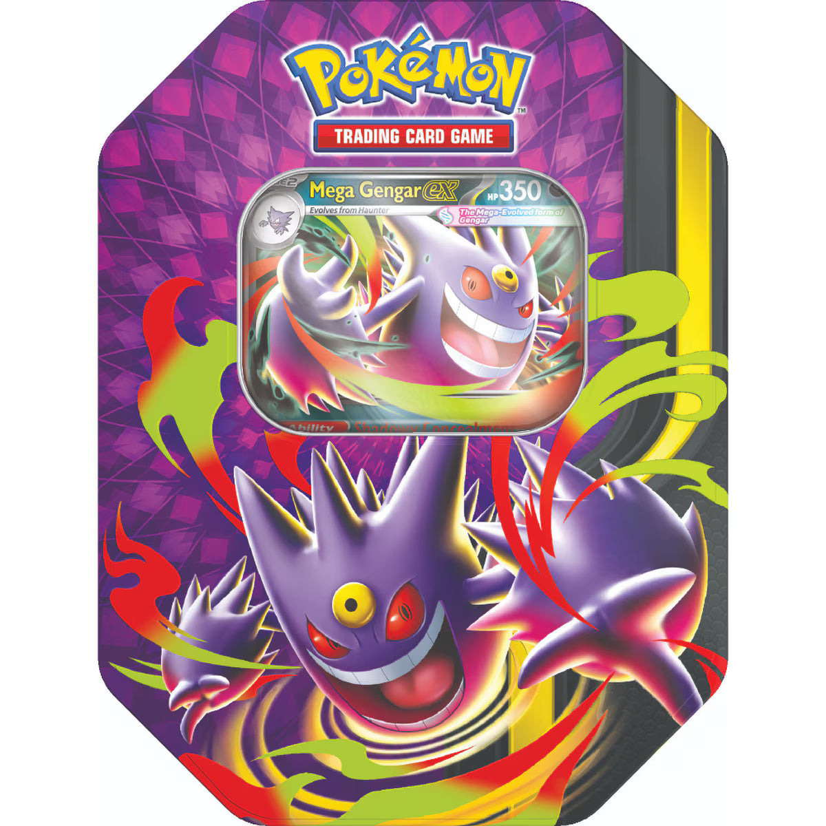 Pokémon Mega Gengar Mega Moonlit ex Tin