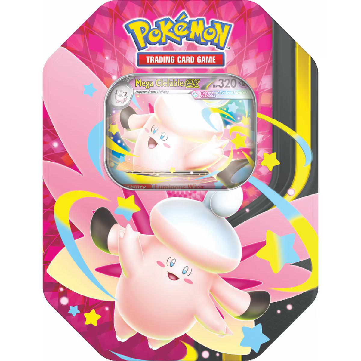 Pokémon Mega Clefable Mega Moonlit ex Tin