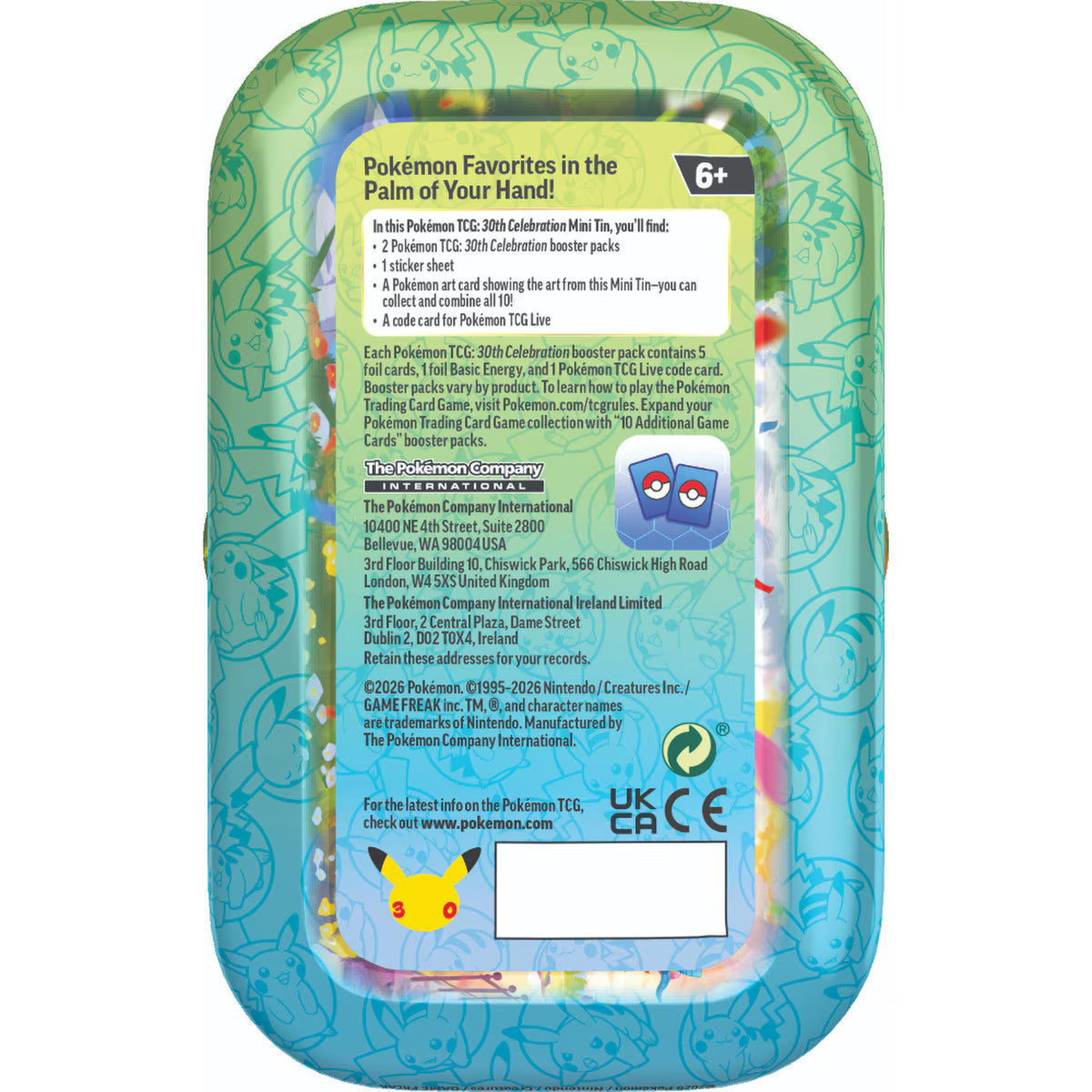 Pokémon TCG 30th Celebration - Mini Tin
