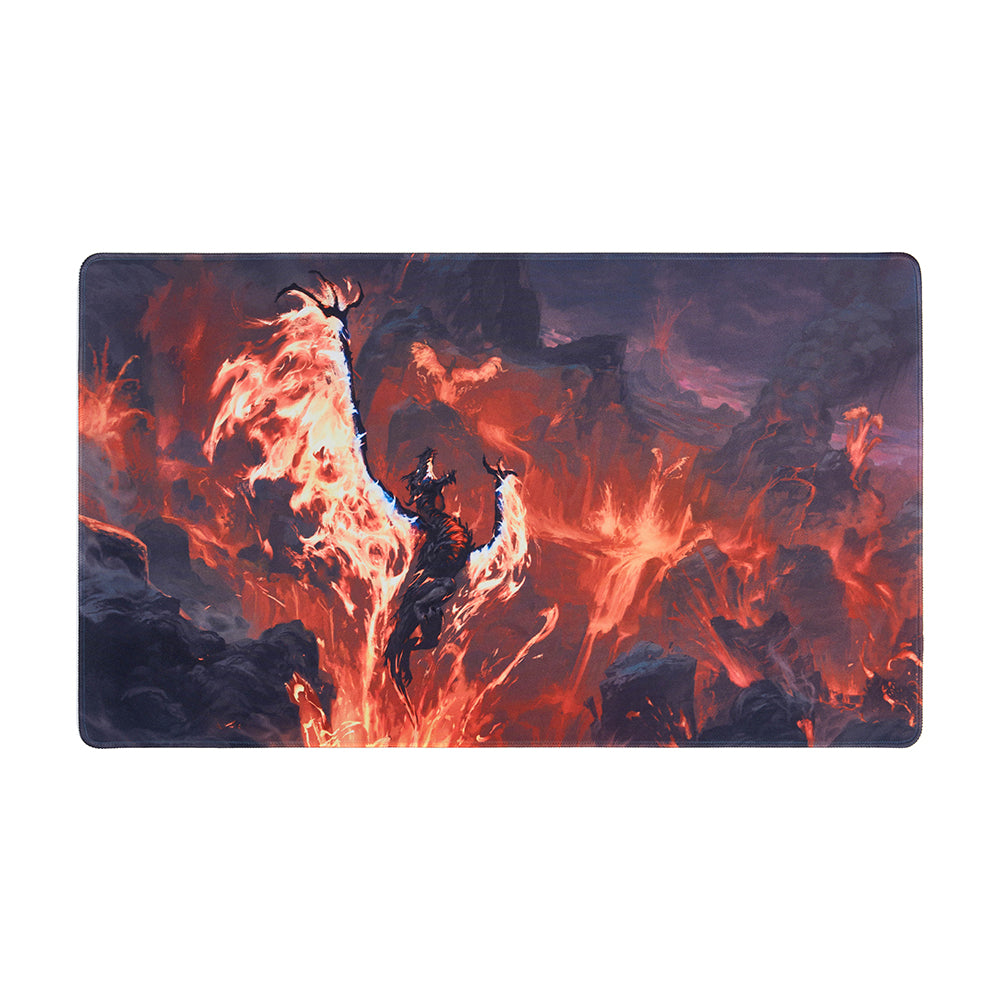 Standard Playmat 24" x 14" (Stitched) - Volcanic Rebirth