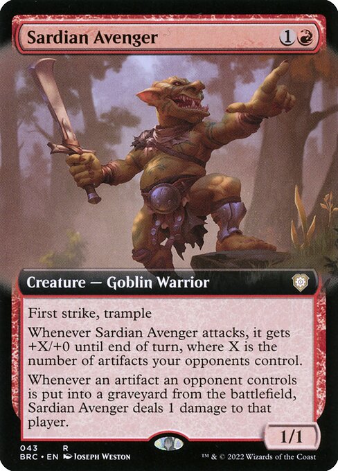 Sardian Avenger front
