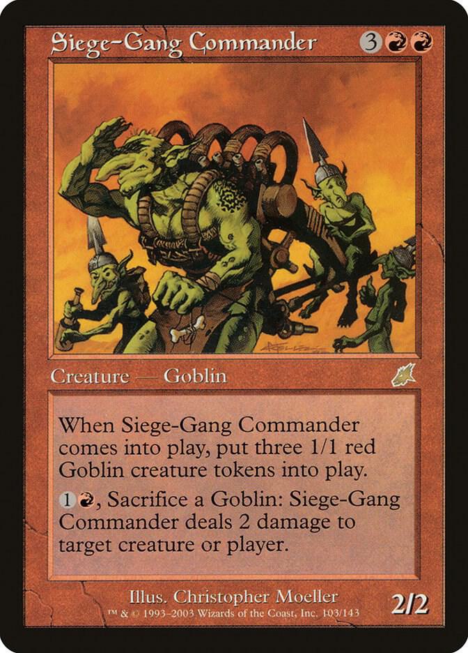 Siege-Gang Commander,, 103, Lightly Played, Normal