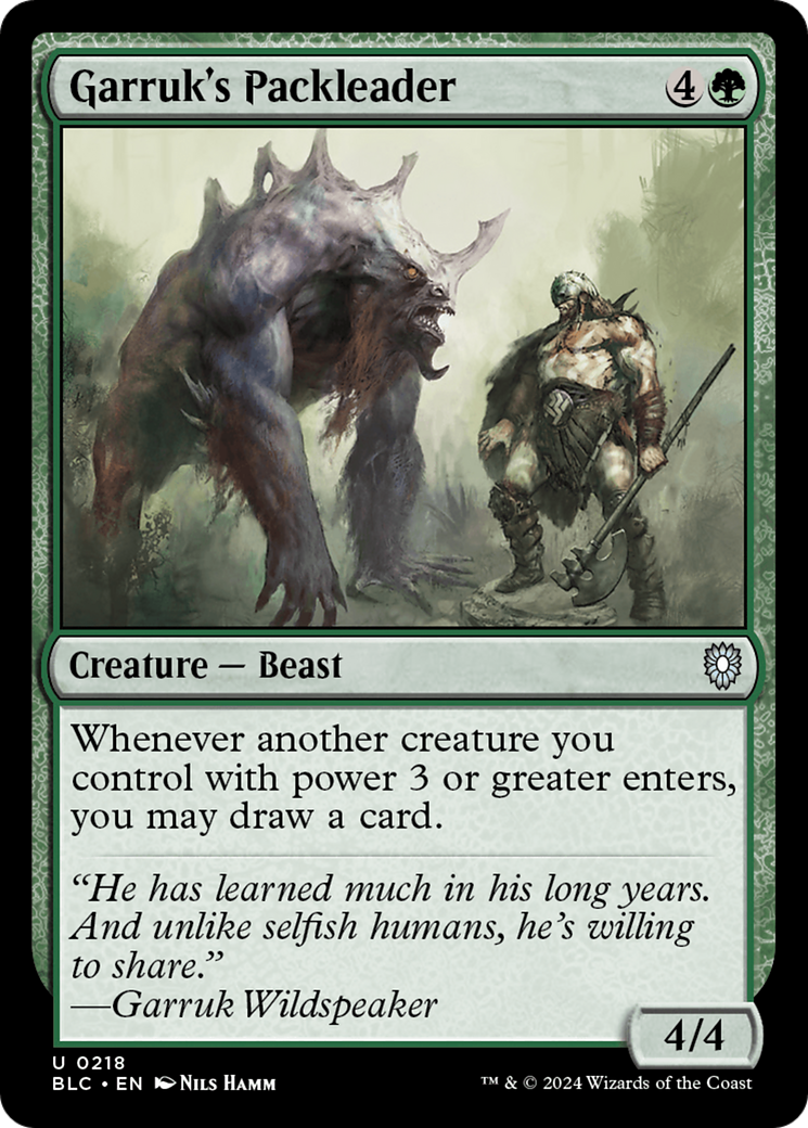 Garruk's Packleader (BLC) 218
