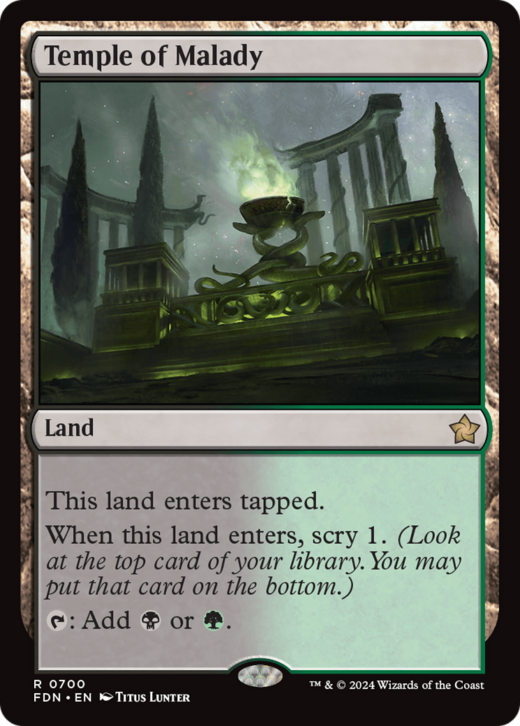 Temple of Malady (FDN) 700 - WZRD TCG