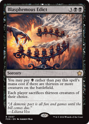 Blasphemous Edict (FDN) 57 - WZRD TCG