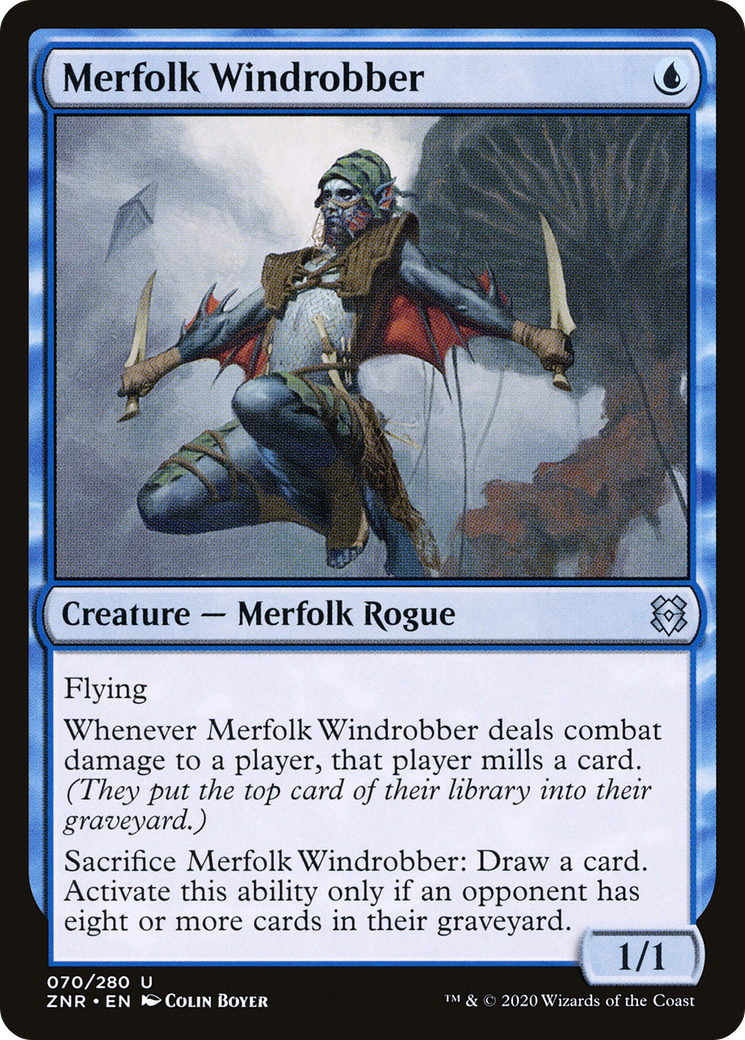 Merfolk Windrobber (ZNR) 70 - WZRD TCG