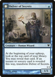 Delver of Secrets // Insectile Aberration front