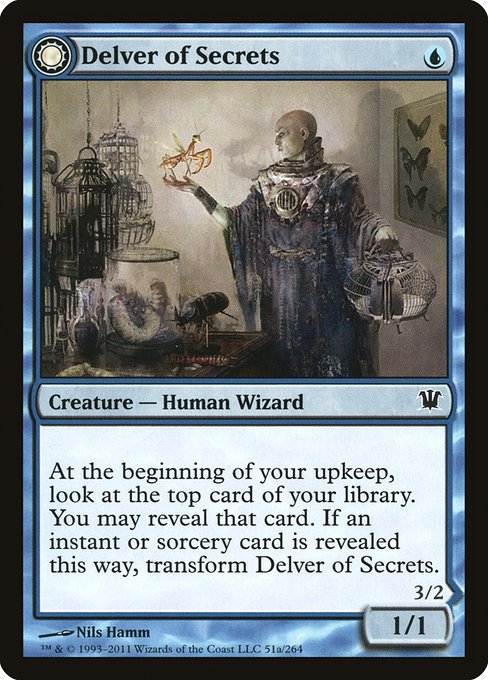 Delver of Secrets // Insectile Aberration front