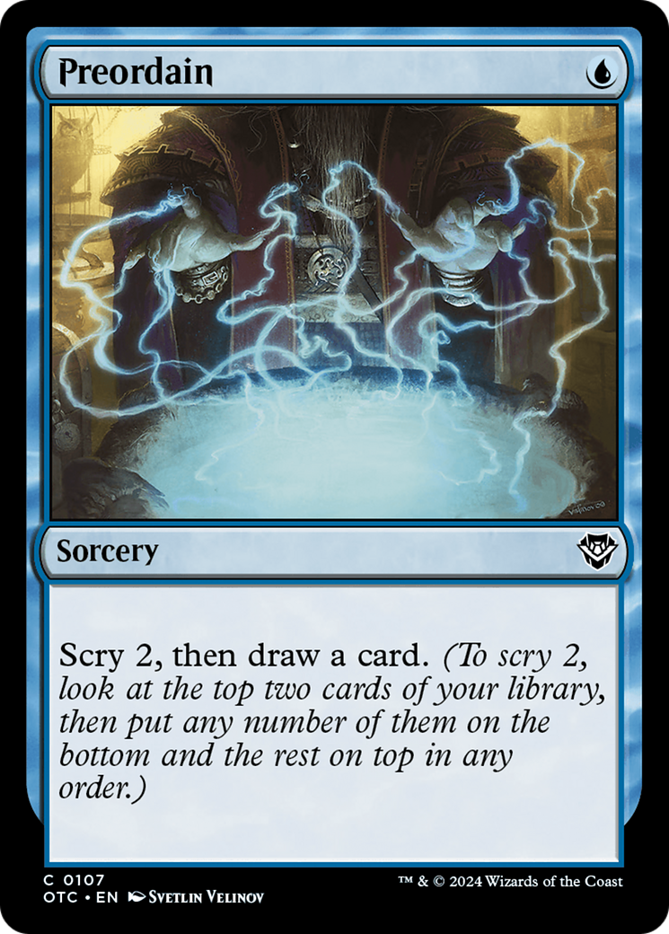 Preordain (OTC) 107 - WZRD TCG