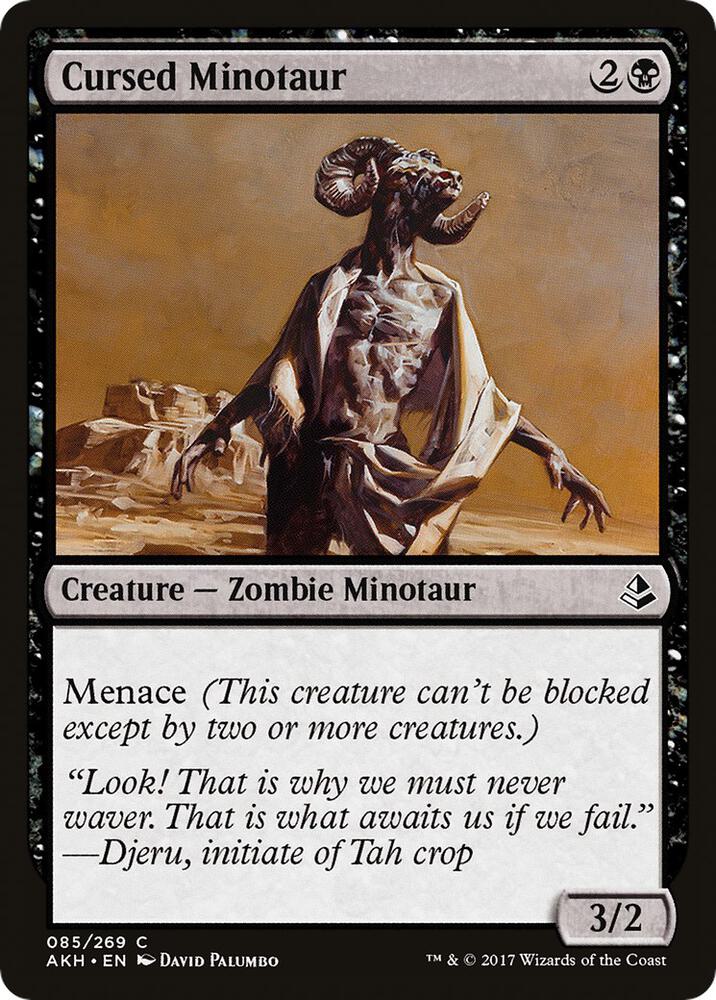 Cursed Minotaur, AKH, 85, NM