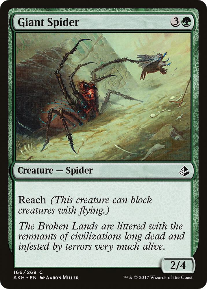 Giant Spider, AKH, 166, NM, Foil