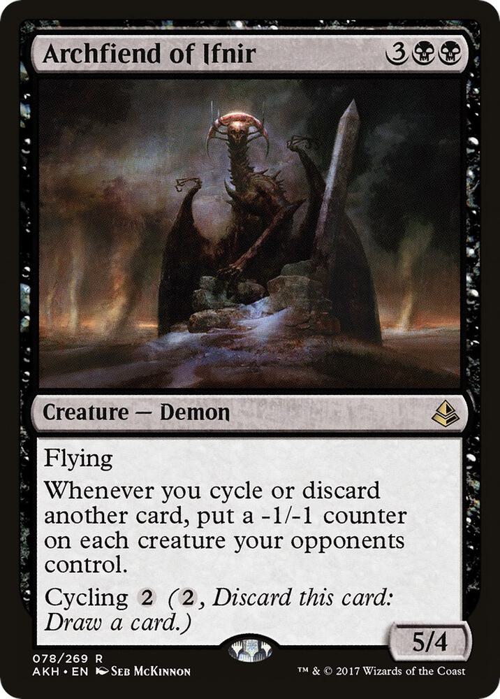 Archfiend of Ifnir, AKH, 78, NM, Foil