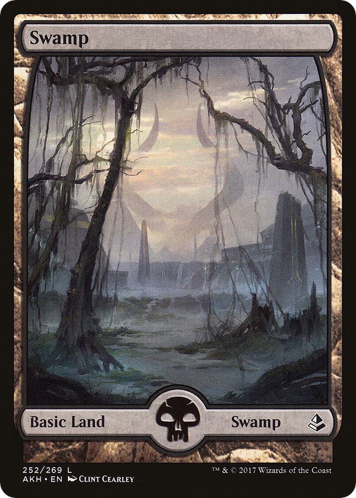 Swamp - Full Art, AKH, 252, NM