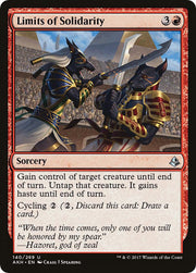 Limits of Solidarity, AKH, 140, NM, Foil