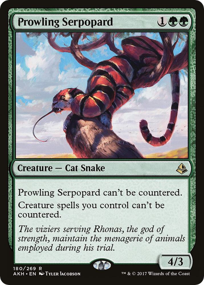 Prowling Serpopard, AKH, 180, NM