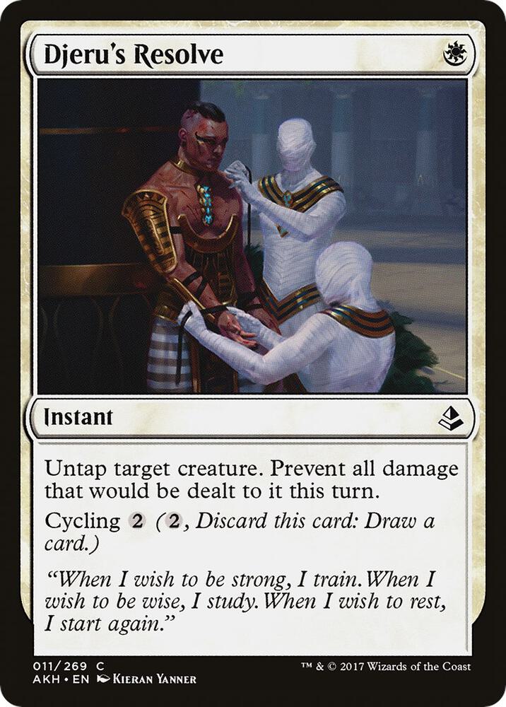 Djeru's Resolve, AKH, 11, NM