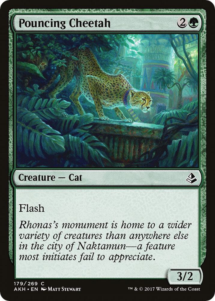 Pouncing Cheetah, AKH, 179, NM
