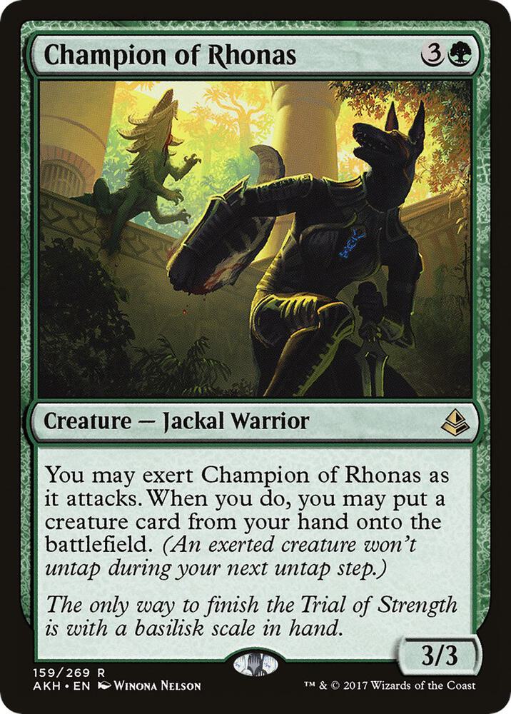 Champion of Rhonas, AKH, 159, NM