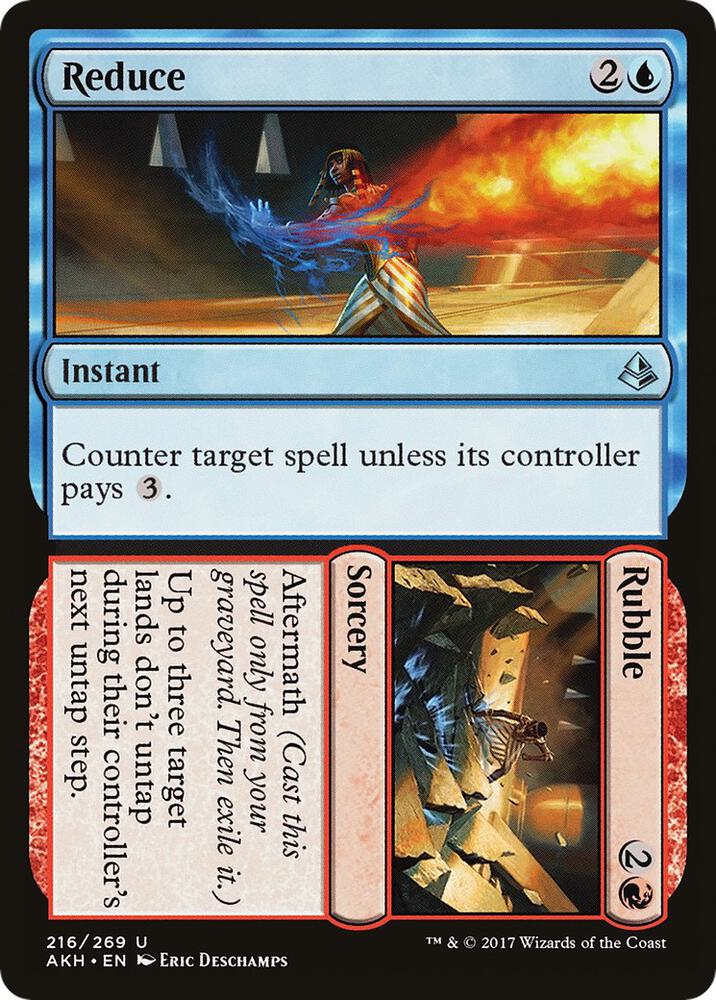 Reduce // Rubble, AKH, 216, NM