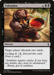 Unburden, AKH, 114, NM, Foil