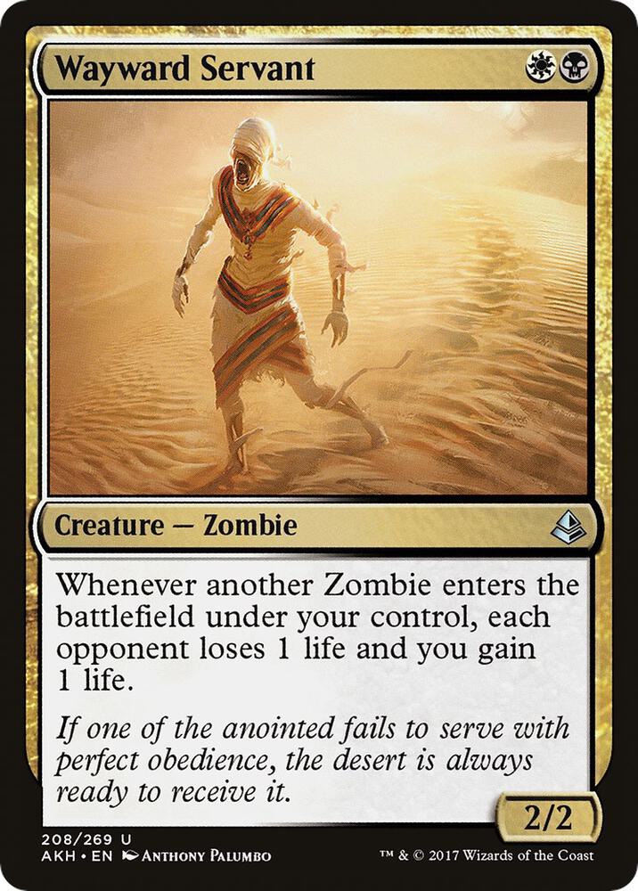 Wayward Servant, AKH, 208, NM, Foil