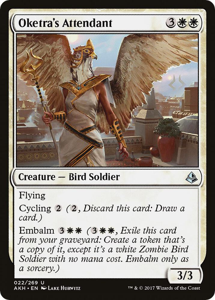Oketra's Attendant, AKH, 22, NM, Foil