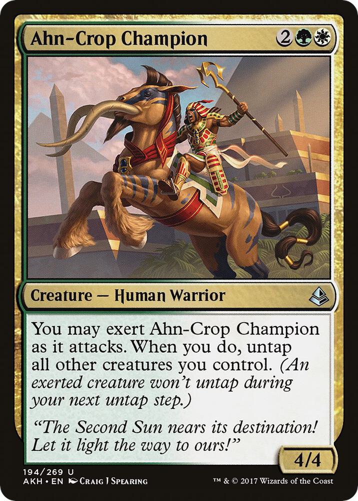 Ahn-Crop Champion, AKH, 194, NM