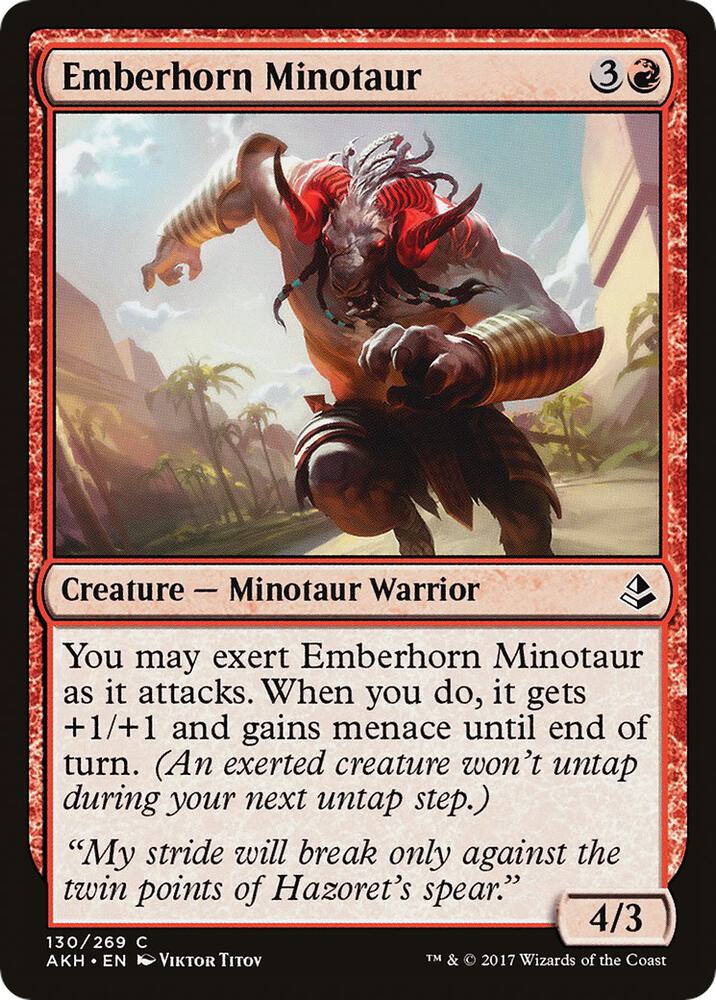 Emberhorn Minotaur, AKH, 130, NM