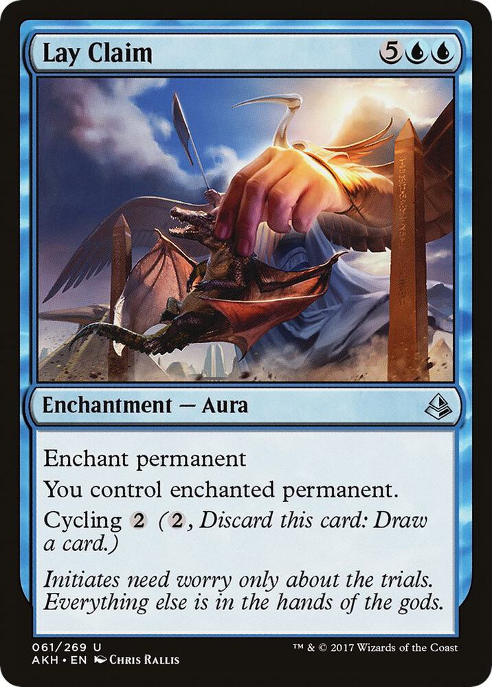 Lay Claim, AKH, 61, NM, Foil