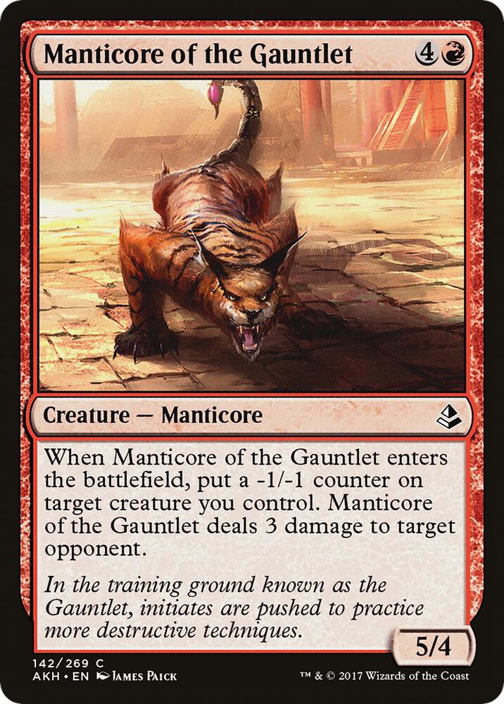 Manticore of the Gauntlet, AKH, 142, NM