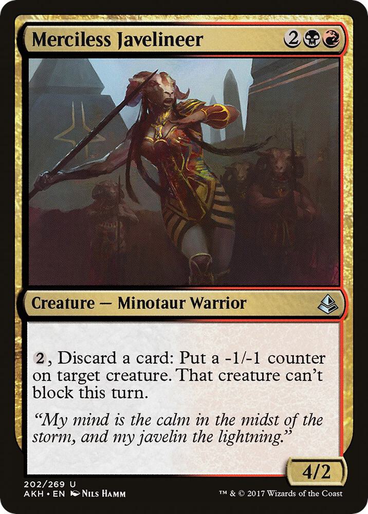 Merciless Javelineer, AKH, 202, NM