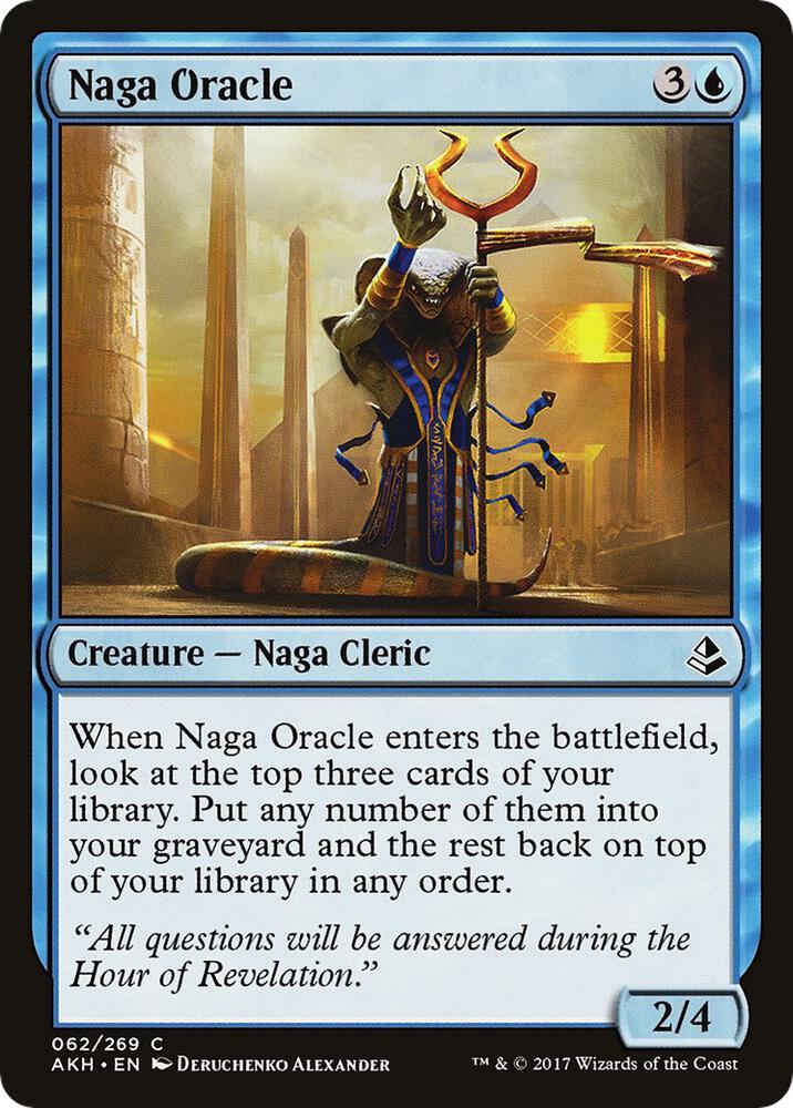 Naga Oracle, AKH, 62, NM
