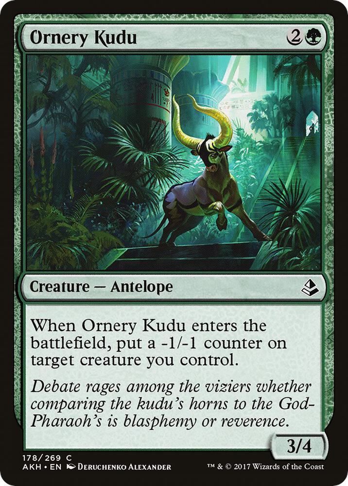 Ornery Kudu, AKH, 178, NM, Foil