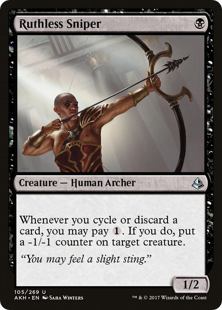 Ruthless Sniper, AKH, 105, NM