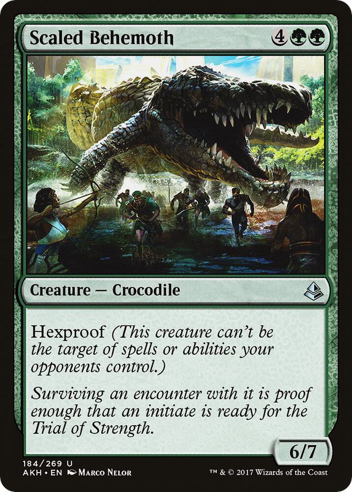 Scaled Behemoth, AKH, 184, NM, Foil