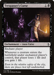 Trespasser's Curse, AKH, 112, NM, Foil