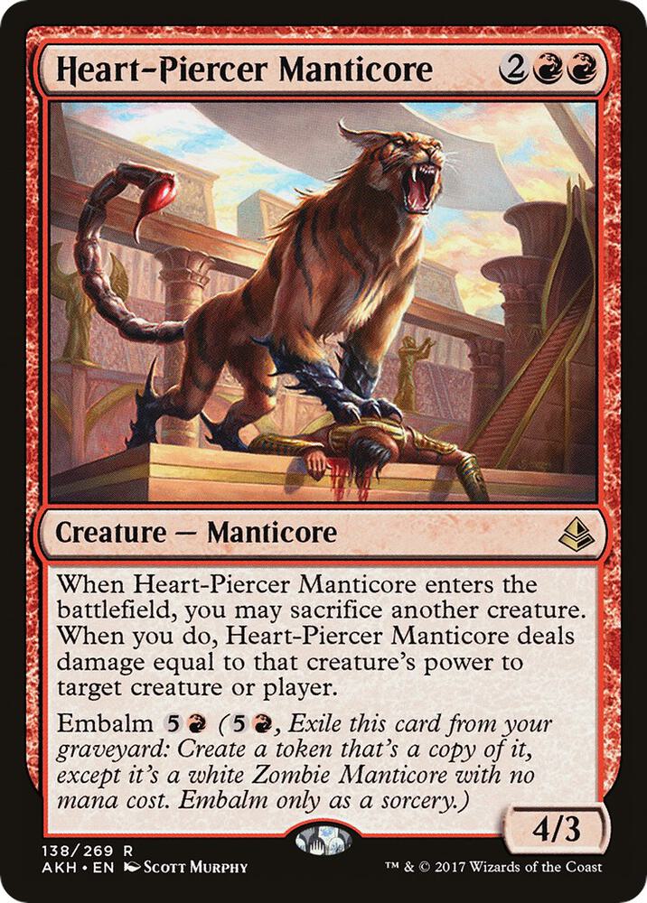 Heart-Piercer Manticore, AKH, 138, NM