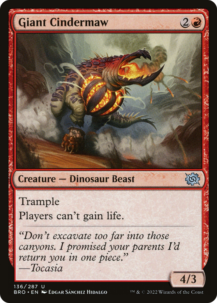 Giant Cindermaw (BRO) 136 - WZRD TCG