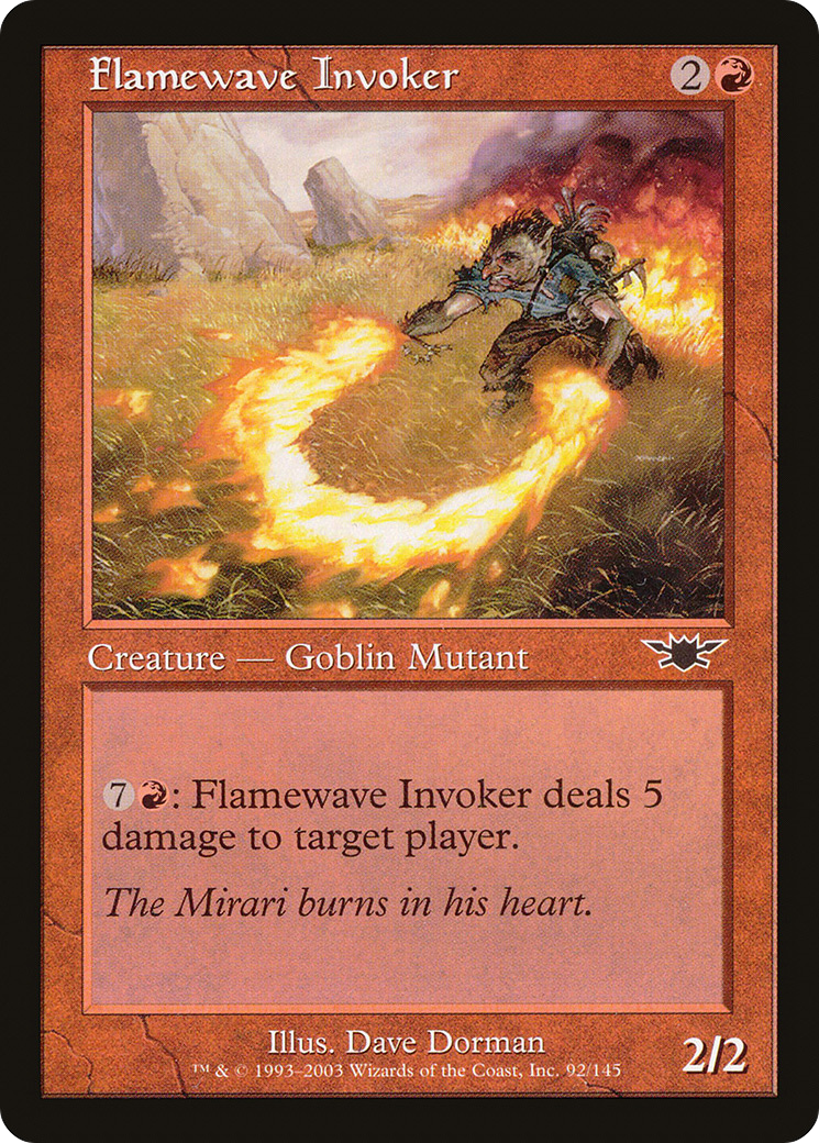Flamewave Invoker (LGN) 92 - WZRD TCG