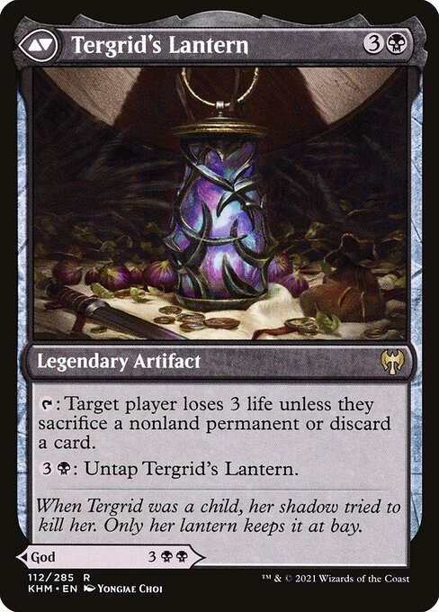 Tergrid, God of Fright // Tergrid's Lantern (Back)