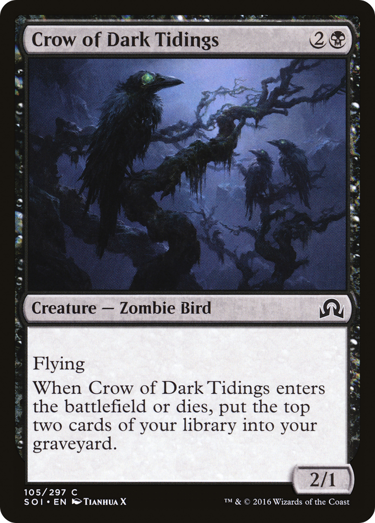 Crow of Dark Tidings (SOI) 105 - WZRD TCG