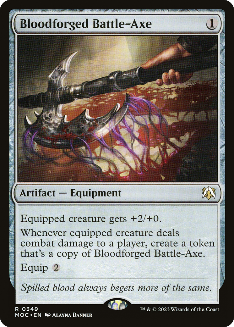 Bloodforged Battle-Axe (MOC) 349 - WZRD TCG