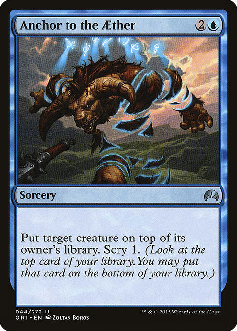 Anchor to the Aether front