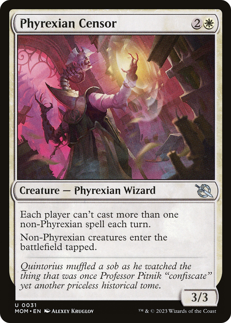 Phyrexian Censor (MOM) 31 - WZRD TCG
