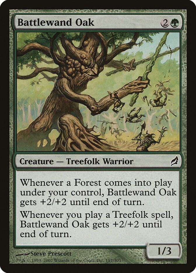 Battlewand Oak, LRW, 197, NM, Foil