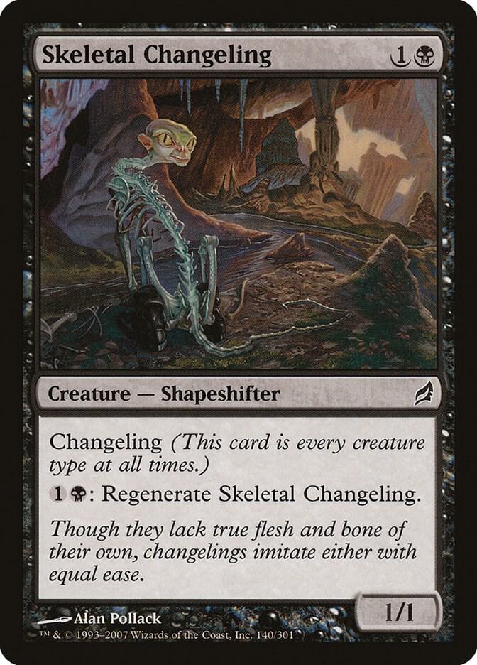 Skeletal Changeling, LRW, 140, NM