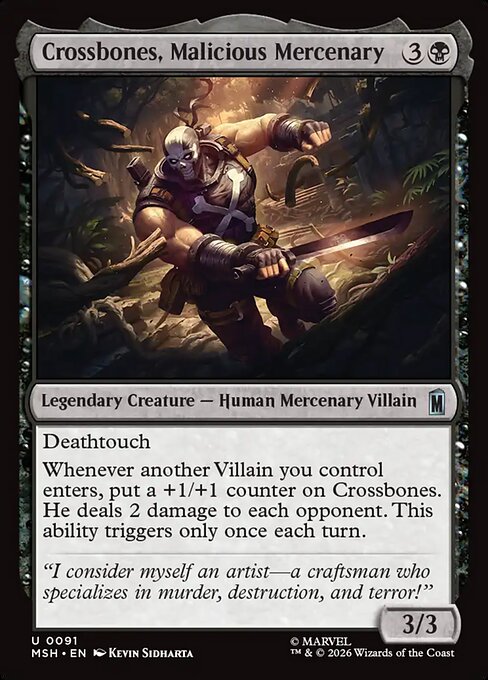 Crossbones, Malicious Mercenary