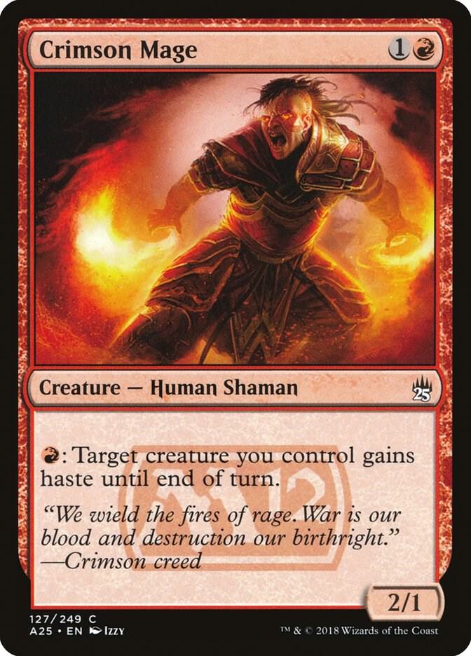 Crimson Mage, A25, 127, NM