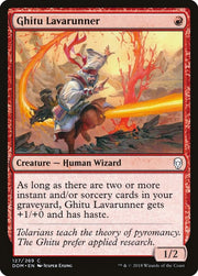 Ghitu Lavarunner, DOM, 127, NM, Foil